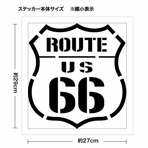 Amazon.co.jp: 【カッティングステッカー アメリカ ルート66（Route 66